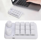 12 Keys Keyboard, Customizable Keyboard 5V 1A Compact Design for Home Gaming Office Work
